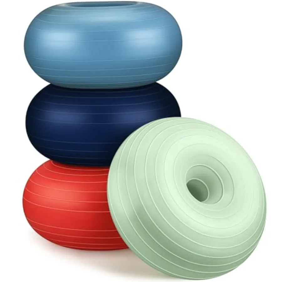 4 Pcs Flexible Seating for Classroom Inflatable Yoga Ball Chairs with Pump Donut Exercise Ball Chair Cushion Seat for Balance a
4 Pcs Flexible Seating for Classroom Inflatable Yoga Ball Chairs with Pump Donut Exercise Ball Chair Cushion Seat for Balance a