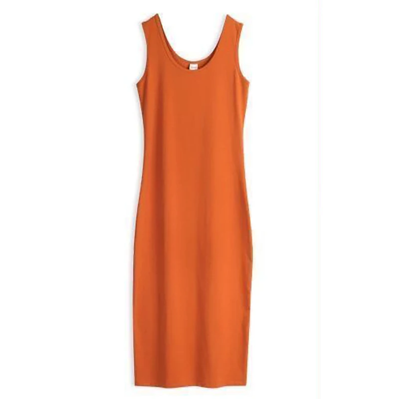 Fashion O-Neck All-match Solid Color Sleeveless Dress Women's Clothing Summer New Loose Commuter Casual Dresses
Fashion O-Neck All-match Solid Color Sleeveless Dress Women's Clothing Summer New Loose Commuter Casual Dresses