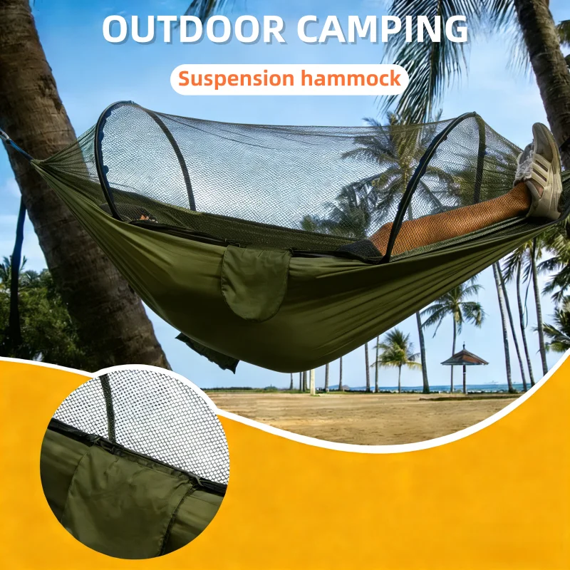 Гамак для кемпинга на открытом воздухе для одного человека с нейлоновым гамаком в тон, высокопрочная парашютная ткань, портативная подвесная кровать
Гамак для кемпинга на открытом воздухе для одного человека с нейлоновым гамаком в тон, высокопрочная парашютная ткань, портативная подвесная кровать