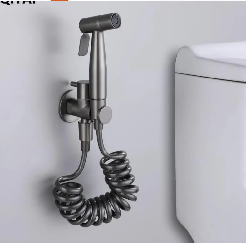lead free 304 Hand held black Bidet Shower set Perforating Toilet Jet Cleaner Portable brushed gold and gunmetal Bidet
lead free 304 Hand held black Bidet Shower set Perforating Toilet Jet Cleaner Portable brushed gold and gunmetal Bidet