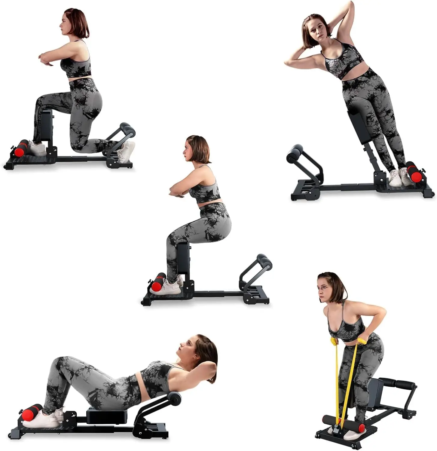 Home Gym Exercise, Iron Material, Gray Color, Sissy Squat Machine with Ab Workout Function, Resistance Bands Included
Home Gym Exercise, Iron Material, Gray Color, Sissy Squat Machine with Ab Workout Function, Resistance Bands Included