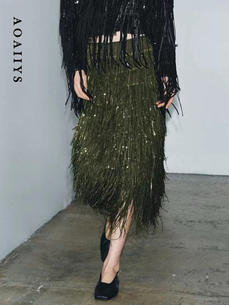 НОВЫЕ НОВЫЕ модные юбки Aoaiiys, женские шикарные длинные юбки с кисточками и блестками, нестандартная длинная юбка с высокой талией, шикарная повседневная юбка трапециевидной формы, 2026, весенняя сум
НОВЫЕ НОВЫЕ модные юбки Aoaiiys, женские шикарные длинные юбки с кисточками и блестками, нестандартная длинная юбка с высокой талией, шикарная повседневная юбка трапециевидной формы, 2026, весенняя сум