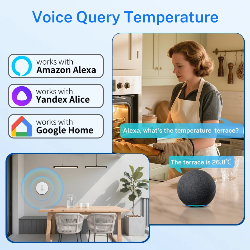 Tuya Zigbee Temperature And Humidity Sensor Mini Remote Monitor By Smart Life APP Battery Powered Work With Alexa Google Home
Tuya Zigbee Temperature And Humidity Sensor Mini Remote Monitor By Smart Life APP Battery Powered Work With Alexa Google Home
