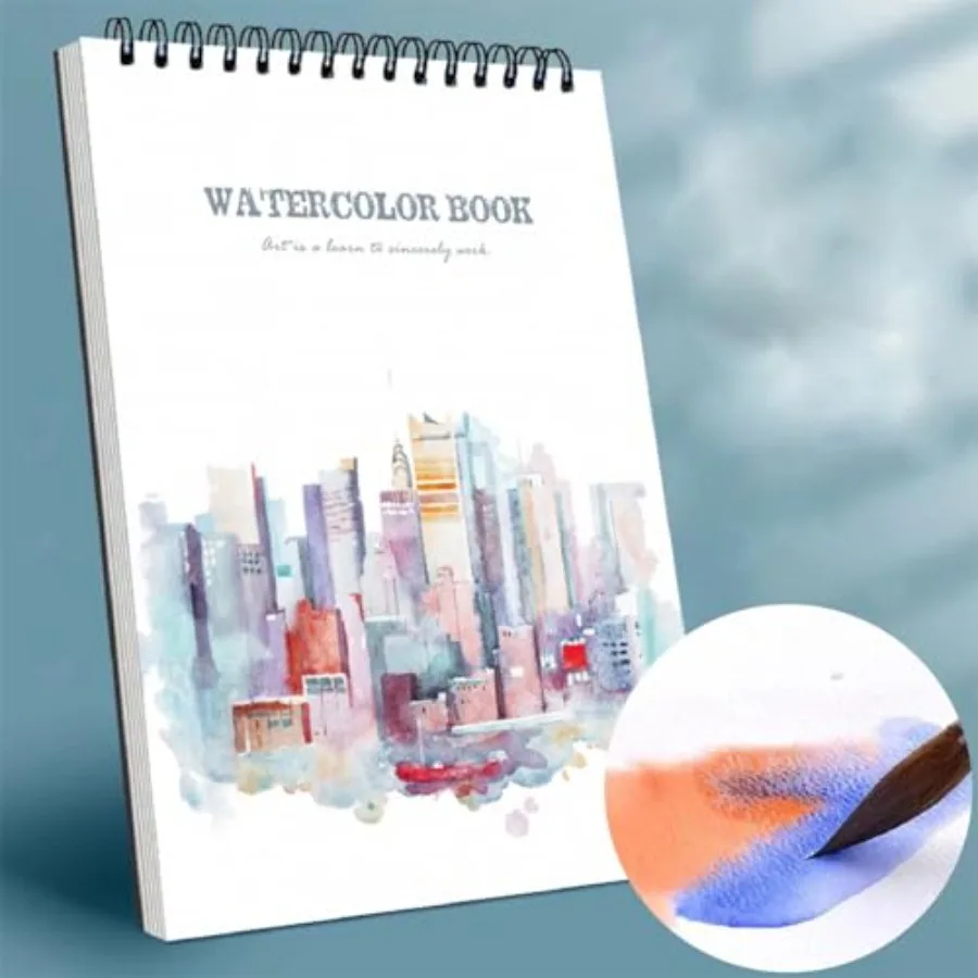8x11'' Watercolor Pad Book, 140lb/300gsm, 24 Sheets, Spiral-Bound Design, Fray-Free Pages Cold Press Paper Water Color Paper Wh
8x11'' Watercolor Pad Book, 140lb/300gsm, 24 Sheets, Spiral-Bound Design, Fray-Free Pages Cold Press Paper Water Color Paper Wh
