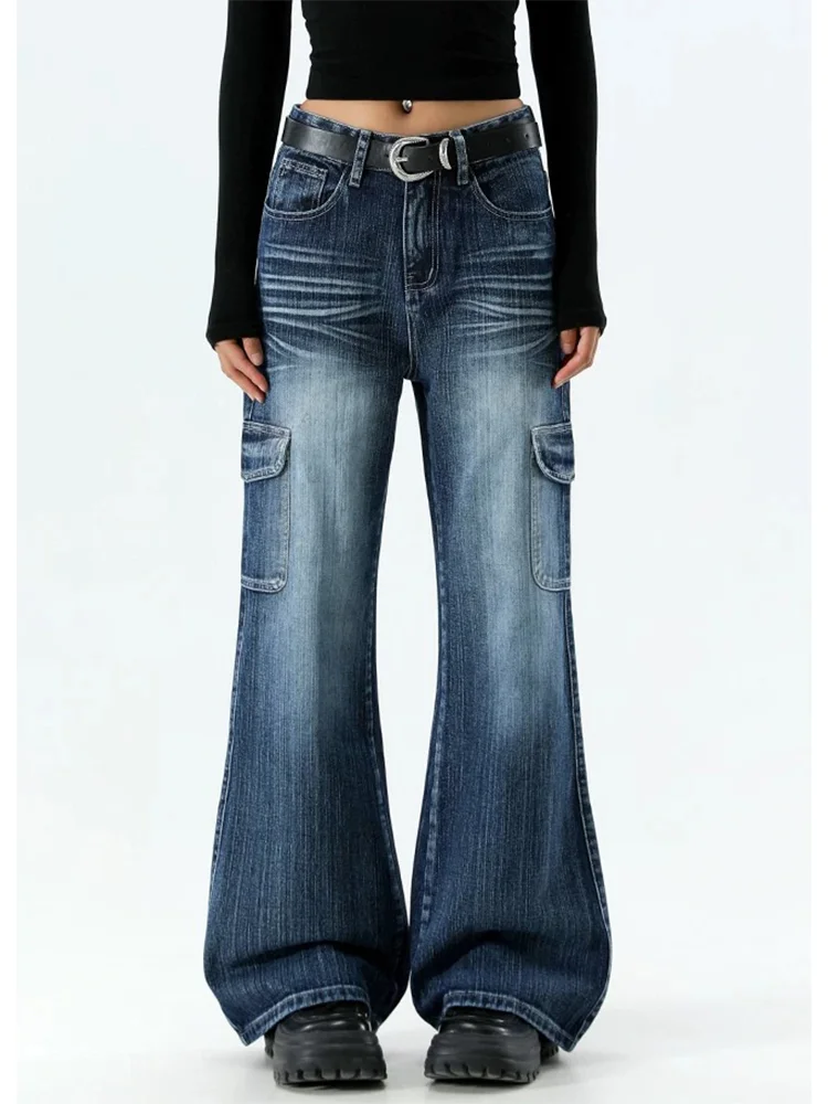 Женские повседневные джинсовые джинсы в темно-синюю полоску Y2K American High Street Harajuku, уличная одежда, дизайн, эстетические джинсовые брюки в стиле ретро
Женские повседневные джинсовые джинсы в темно-синюю полоску Y2K American High Street Harajuku, уличная одежда, дизайн, эстетические джинсовые брюки в стиле ретро