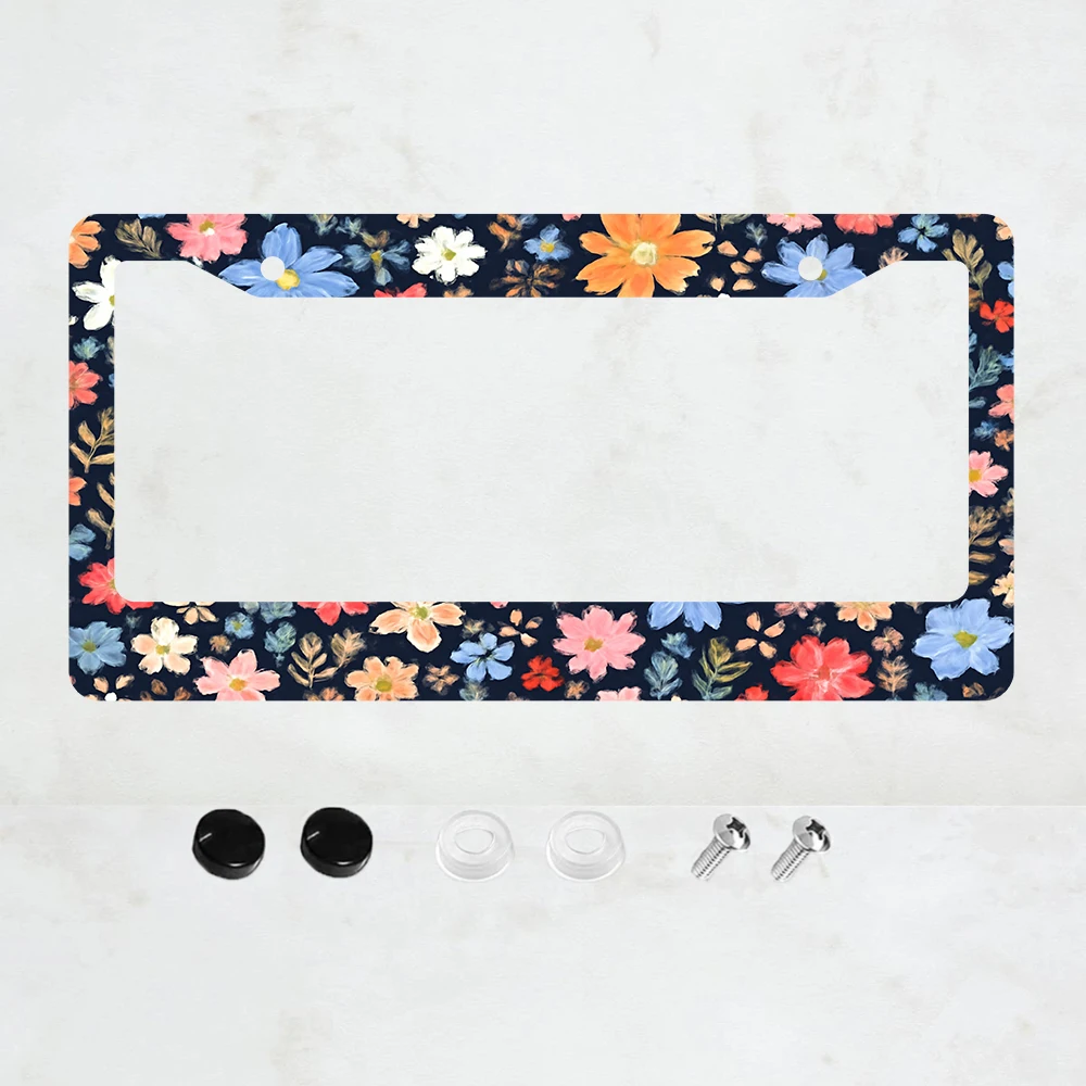 1PC 2-Hole License Plate Frame, Floral Design, American Standard Size, Aluminum, 6x12 Inches, with Screws, Car Decoration Gift
1PC 2-Hole License Plate Frame, Floral Design, American Standard Size, Aluminum, 6x12 Inches, with Screws, Car Decoration Gift