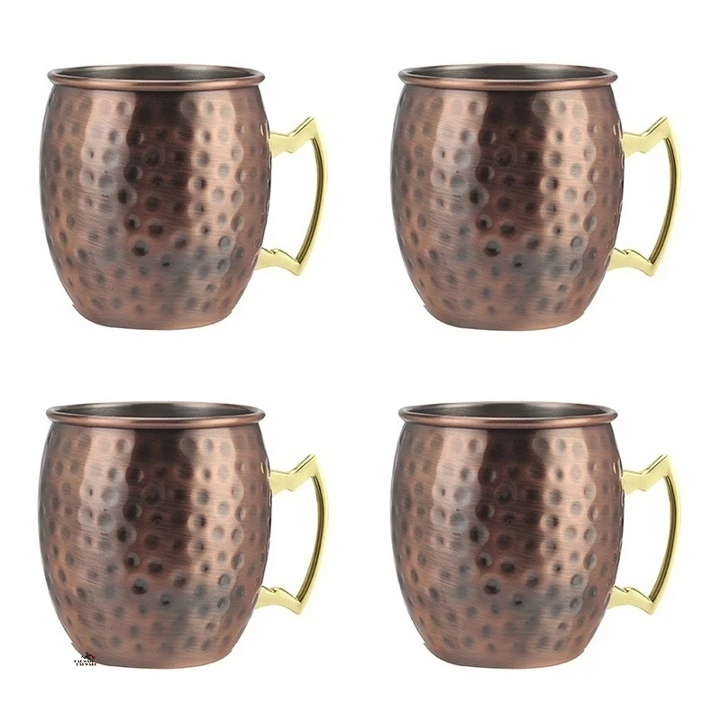 4pcs 550ml Matte Bronze Hammered Copper Plated Moscow Mule Mug Beer Cup Coffee Cup Mug Copper Plated Bar Tool
4pcs 550ml Matte Bronze Hammered Copper Plated Moscow Mule Mug Beer Cup Coffee Cup Mug Copper Plated Bar Tool