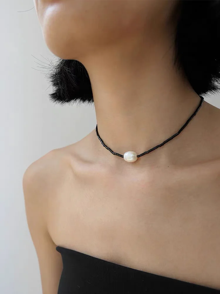 Brass With 18K Natural Beads Freshwater Pearl Choker Necklace Women Jewelry Designer T Show Runway Gown Rare Glam Japan Ins
Brass With 18K Natural Beads Freshwater Pearl Choker Necklace Women Jewelry Designer T Show Runway Gown Rare Glam Japan Ins