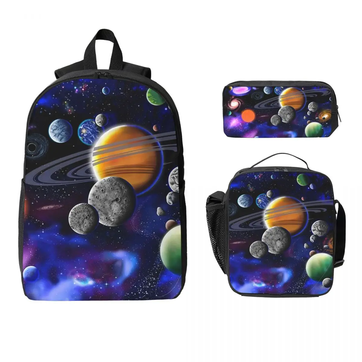 Solar System Space Planets Universe Backpack Student Boys Girls BookBag School Bag 3ps Insulated Lunch Bag Pencil Case
Solar System Space Planets Universe Backpack Student Boys Girls BookBag School Bag 3ps Insulated Lunch Bag Pencil Case