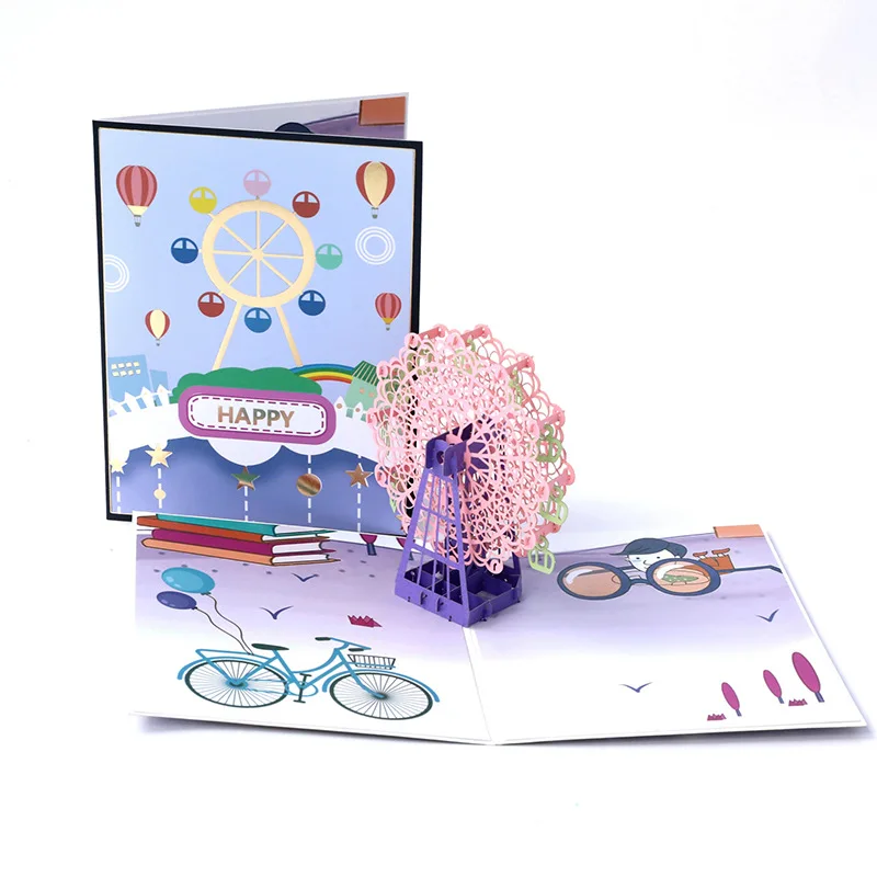 1 pcs pop-up style Color printed Wisteria Tree 3D Pop up Flower Blessing Card Universal Paper Carving Message Card gifts
1 pcs pop-up style Color printed Wisteria Tree 3D Pop up Flower Blessing Card Universal Paper Carving Message Card gifts