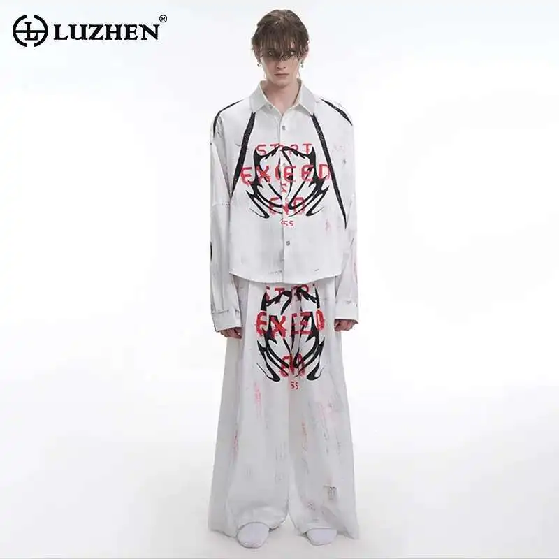 LUZHEN 2025 New Stylish Baggy Wide Leg Casual Pants Men's Stylish Long Sleeve Patchwork Design Shirts Street Male Clothes LZ9564
LUZHEN 2025 New Stylish Baggy Wide Leg Casual Pants Men's Stylish Long Sleeve Patchwork Design Shirts Street Male Clothes LZ9564