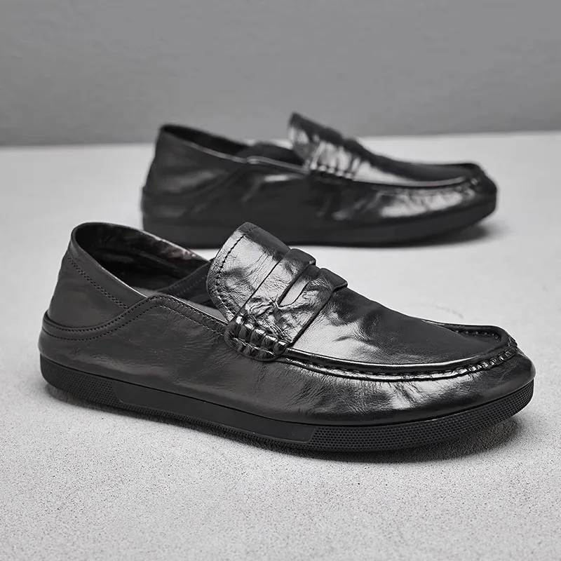 Genuine Leather Shoes Men Loafers High Quality Slip-on Flat Casual Shoes For Men Moccasins Driving Shoes Zapatos De Hombre
Genuine Leather Shoes Men Loafers High Quality Slip-on Flat Casual Shoes For Men Moccasins Driving Shoes Zapatos De Hombre