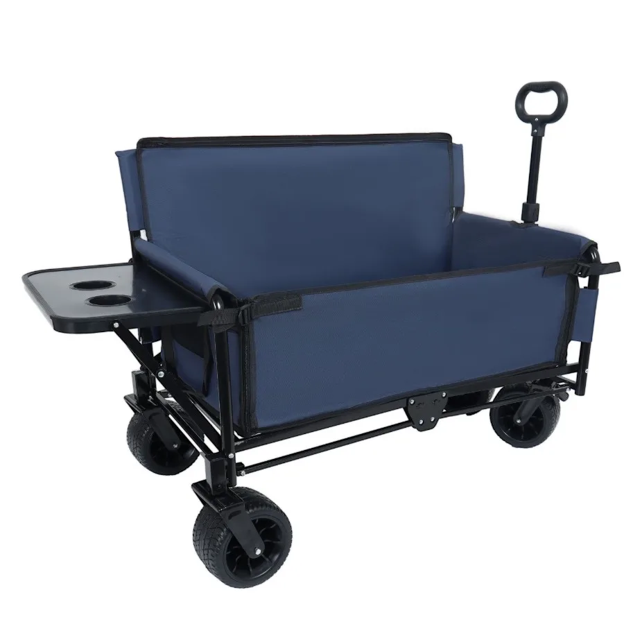 3-in-1 Convertible Folding Wagon Cart with Bench Seat Rear-Mounted Folding Tabletop - 500lbs Heavy-Duty Utility Wagon, 180L Cap
3-in-1 Convertible Folding Wagon Cart with Bench Seat Rear-Mounted Folding Tabletop - 500lbs Heavy-Duty Utility Wagon, 180L Cap