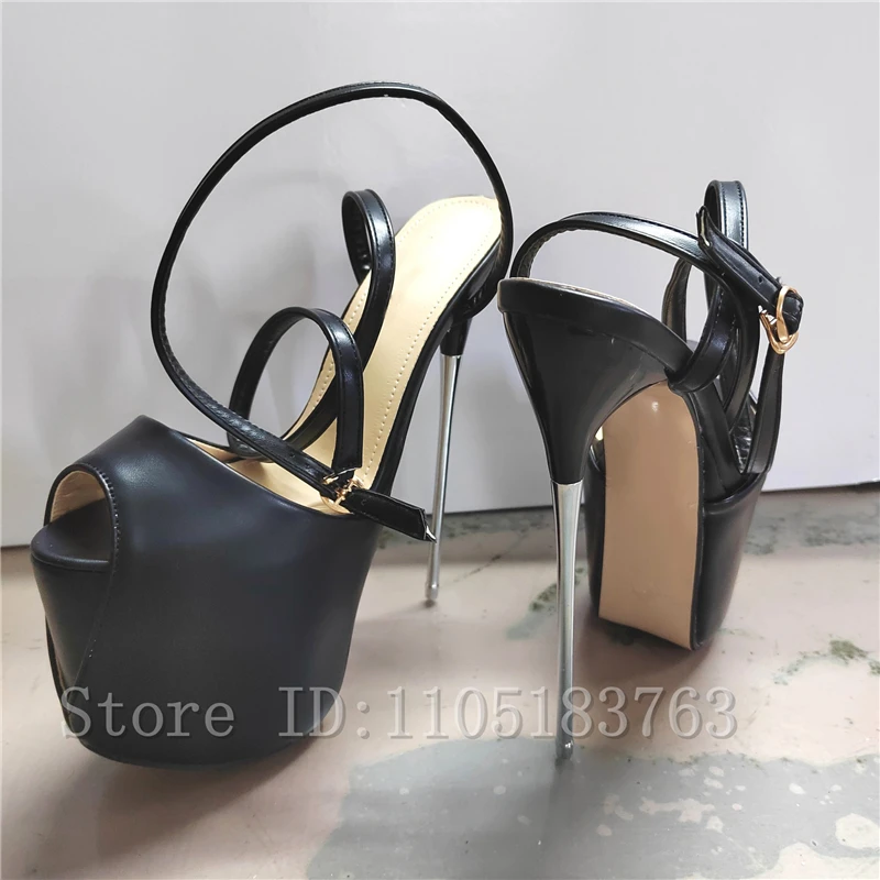Женские модные босоножки на супервысоком каблуке 19 см, с открытым носком, черные, из искусственной кожи, на платформе, с ремешком на щиколотке, на стилето-каблуке
Женские модные босоножки на супервысоком каблуке 19 см, с открытым носком, черные, из искусственной кожи, на платформе, с ремешком на щиколотке, на стилето-каблуке