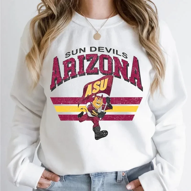 Autumn and Winter Arizona State Sun Devils Print Crew Neck Sweatshirt 100% Cotton Ideal for ASU Fans and Alumni
Autumn and Winter Arizona State Sun Devils Print Crew Neck Sweatshirt 100% Cotton Ideal for ASU Fans and Alumni