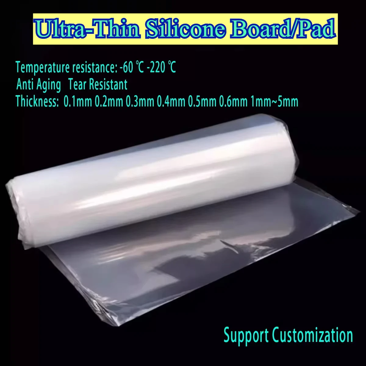 Ultra-Thin Silicone Board/Pad,Temperature Resistance -60 ℃ -220 ℃, White Translucent Film Thk0.1~5mm,Support Customization
Ultra-Thin Silicone Board/Pad,Temperature Resistance -60 ℃ -220 ℃, White Translucent Film Thk0.1~5mm,Support Customization