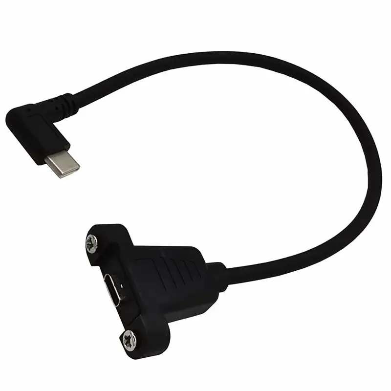 30cm 6-Core USB2.0 TYPE-C Male to Female 90 Degree Bend With Ear Screw Fixed Baffle Cable, Phone Computer Data Cable
30cm 6-Core USB2.0 TYPE-C Male to Female 90 Degree Bend With Ear Screw Fixed Baffle Cable, Phone Computer Data Cable