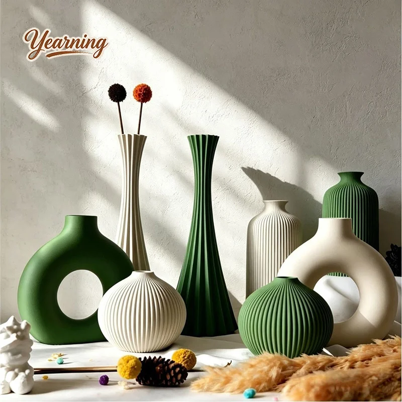 3D Printed Hourglass Waist 4Pcs Vase Set Nordic Style Home Decor Ornament
3D Printed Hourglass Waist 4Pcs Vase Set Nordic Style Home Decor Ornament