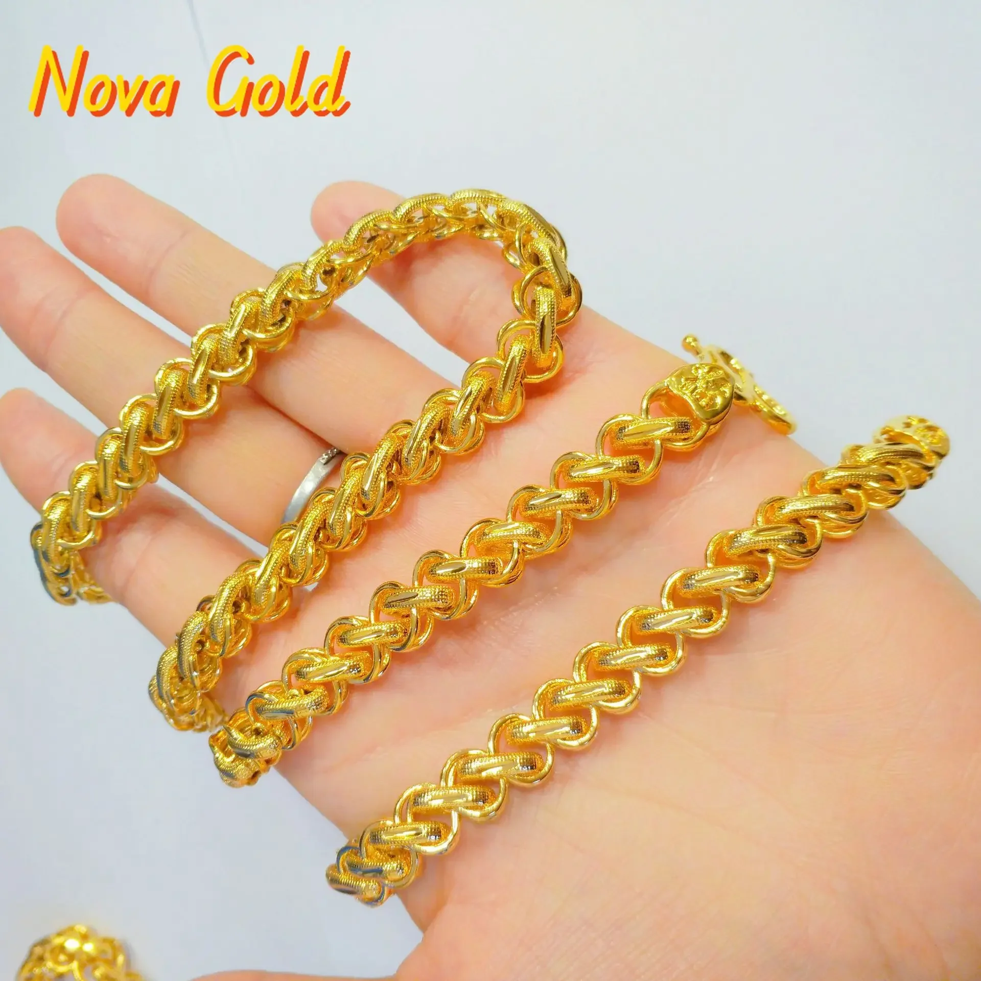 NovaGlod 9999 24K real gold Thai chain necklace men's domineering jewelry 8mm necklace
NovaGlod 9999 24K real gold Thai chain necklace men's domineering jewelry 8mm necklace