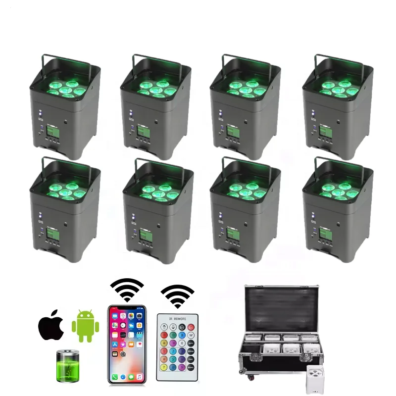 8/10 шт. 6x18 Вт RGBWAUV 6в1 Беспроводной DMX с питанием от батареи Wi-Fi Led Par Light Uplight с кейсом для дискотеки, вечеринки, свадьбы, диджея
8/10 шт. 6x18 Вт RGBWAUV 6в1 Беспроводной DMX с питанием от батареи Wi-Fi Led Par Light Uplight с кейсом для дискотеки, вечеринки, свадьбы, диджея
