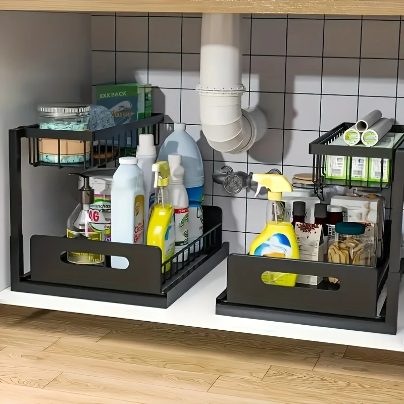Two Tier Under Sink Organizer And Storage Rack, Under Sink Organizer, Slide Out Pull Out Cabinet Organizer,for Kitchen Bathroom
Two Tier Under Sink Organizer And Storage Rack, Under Sink Organizer, Slide Out Pull Out Cabinet Organizer,for Kitchen Bathroom