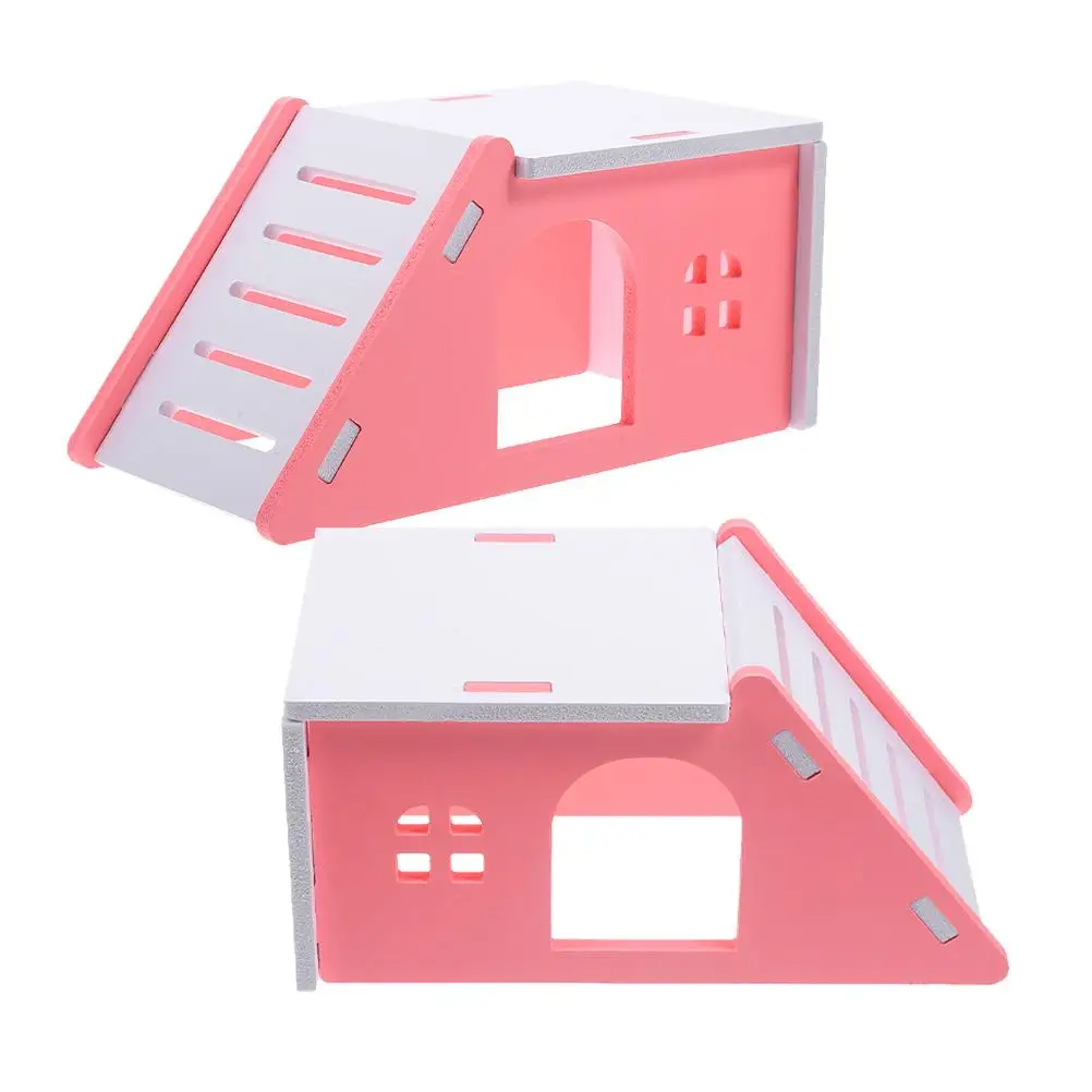 2Pcs Hamster Houses PVC Small Animal Beds Pink Slope Guinea Pig Hideout Toy Accessories Mini Rat Cage Pet Supplies
2Pcs Hamster Houses PVC Small Animal Beds Pink Slope Guinea Pig Hideout Toy Accessories Mini Rat Cage Pet Supplies