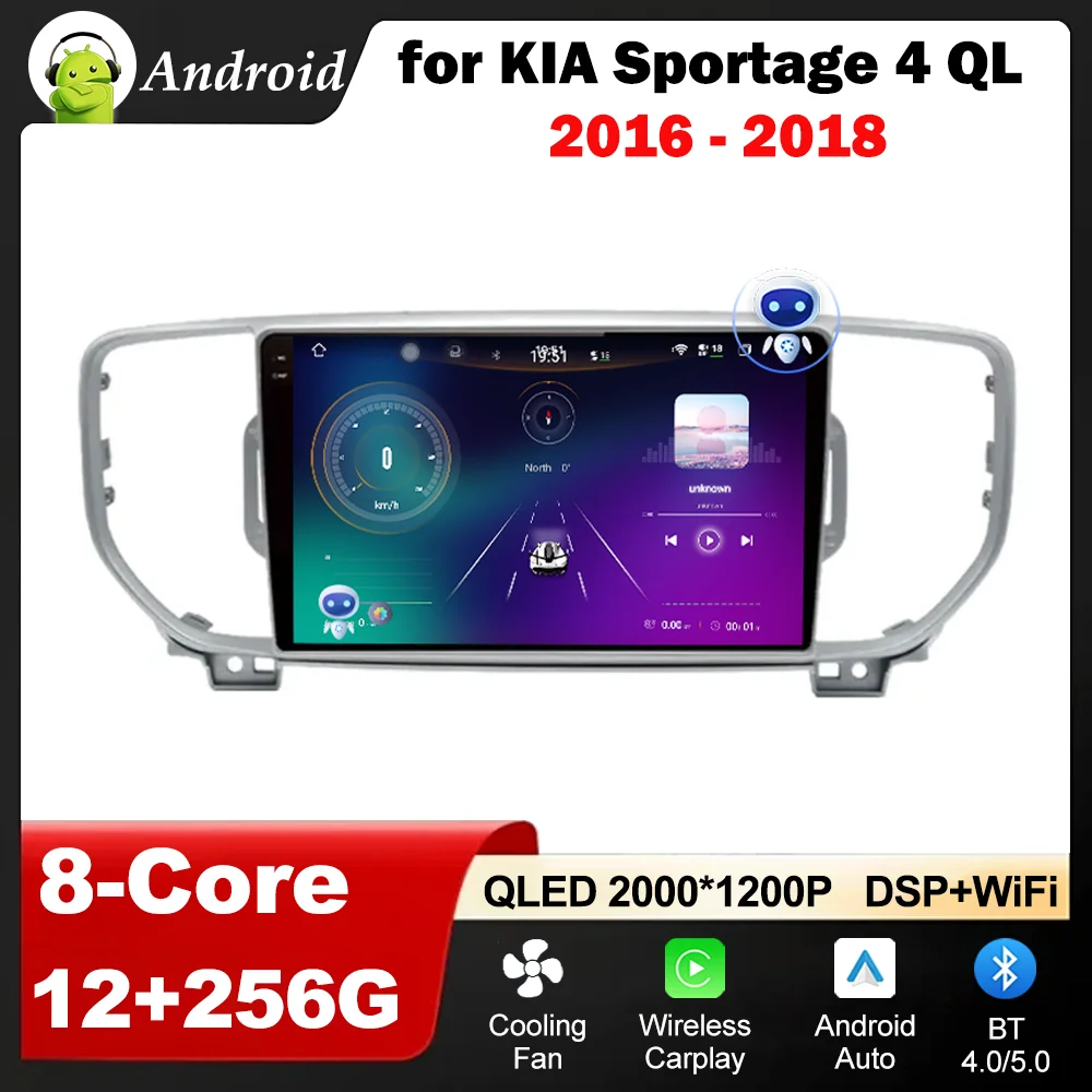 Android Auto 9 '' for KIA Sportage 4 QL 2016 - 2018 Car Radio Video Mulltmedia Player GPS HD Screen Carplay WiFi DSP Stereo BT
Android Auto 9 '' for KIA Sportage 4 QL 2016 - 2018 Car Radio Video Mulltmedia Player GPS HD Screen Carplay WiFi DSP Stereo BT