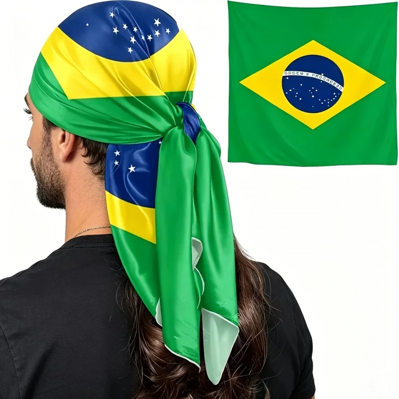 Brazilian Flag Fan Support Large Square Headscarf Football Match Brazil Team Exclusive Scarf Satin Smooth Drape Classic Print
Brazilian Flag Fan Support Large Square Headscarf Football Match Brazil Team Exclusive Scarf Satin Smooth Drape Classic Print