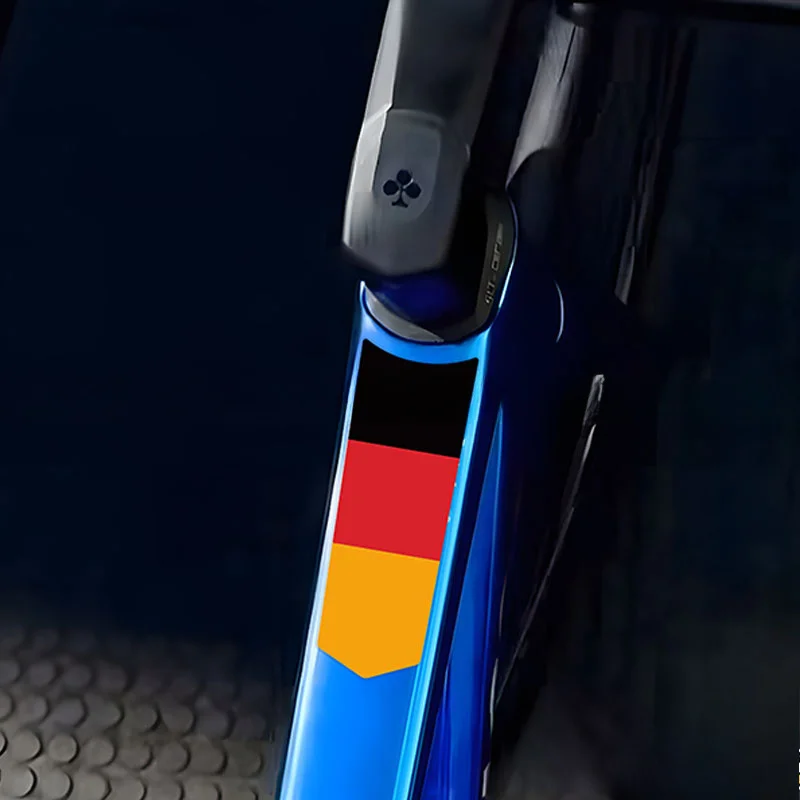 A set of tricolor flags contrasting road bike frames and fork decorative stickers
A set of tricolor flags contrasting road bike frames and fork decorative stickers