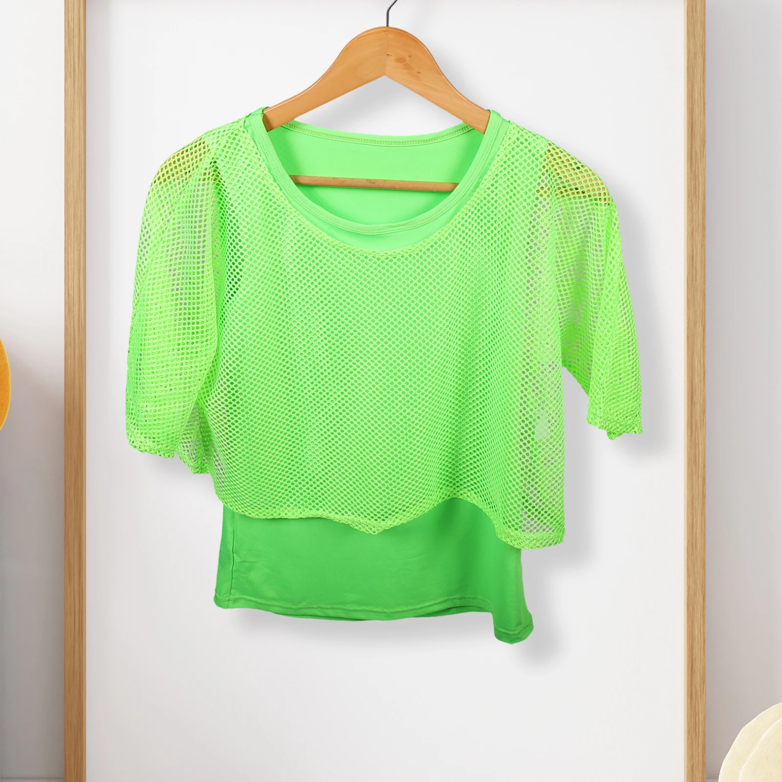 Fishnet T Shirt Set Costumes Party Women Prom Green Fancy Dress Accessories Cosplay Neon Retro 80s Style Girls Dance Tops Long
Fishnet T Shirt Set Costumes Party Women Prom Green Fancy Dress Accessories Cosplay Neon Retro 80s Style Girls Dance Tops Long