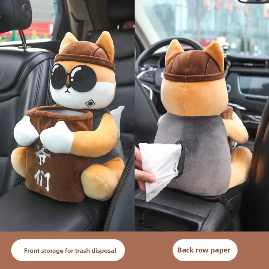 Car Mounted Tissue Box 2-in-1 Cartoon Plush Doll Auto Armrest Box Hanging Paper Drawer Storage Car Trash Can And Tissue Holder
Car Mounted Tissue Box 2-in-1 Cartoon Plush Doll Auto Armrest Box Hanging Paper Drawer Storage Car Trash Can And Tissue Holder