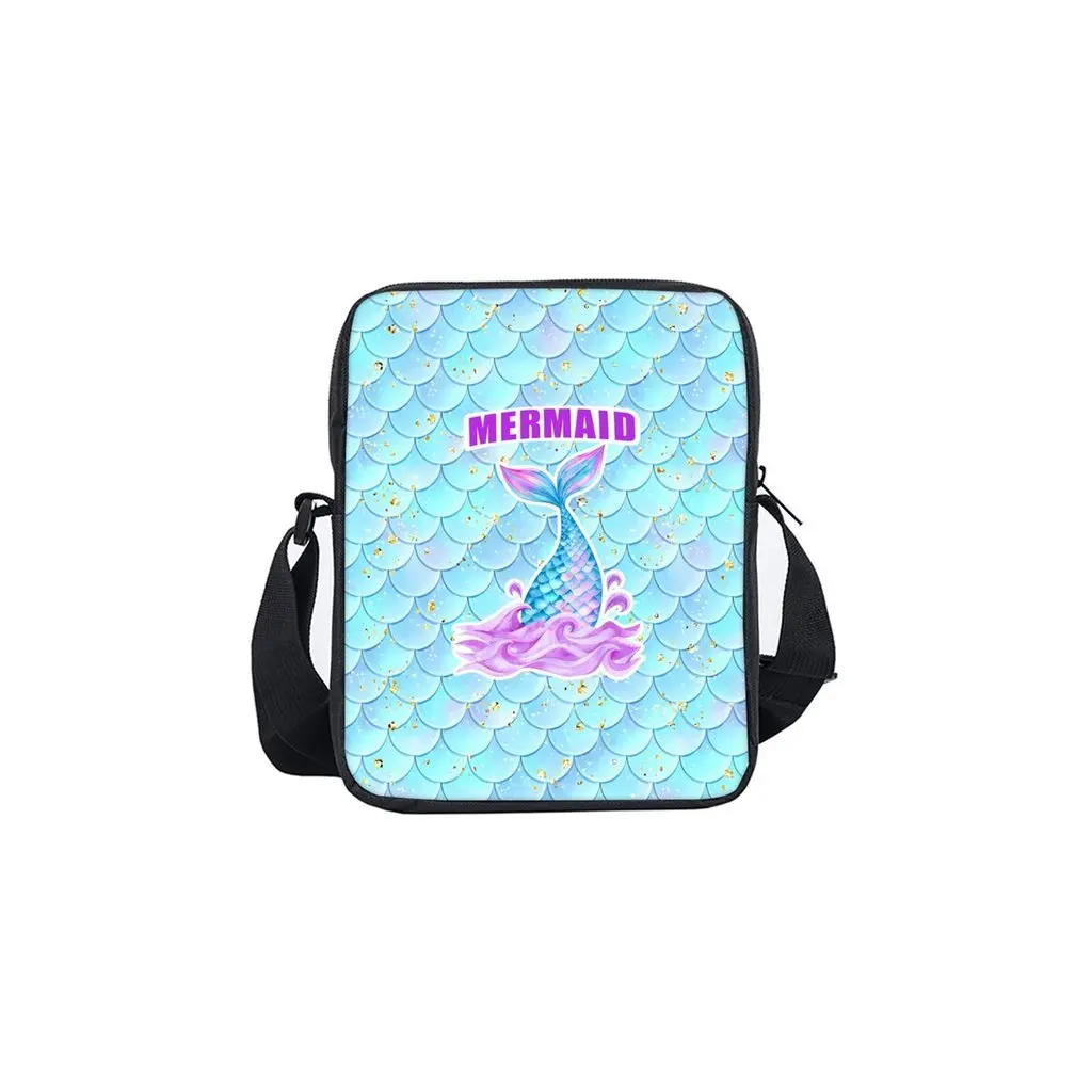 Mermaid Printe Single Sided Messenger Bag for Boy/Girls Children Best Gifts 2D Flat Cartoon Casual Crossbody Bag
Mermaid Printe Single Sided Messenger Bag for Boy/Girls Children Best Gifts 2D Flat Cartoon Casual Crossbody Bag