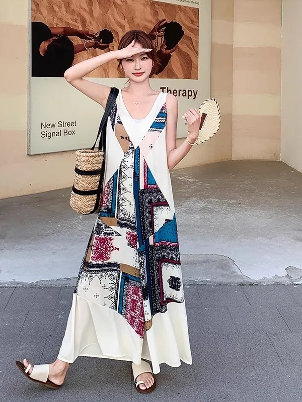 n Print ter Ne Jumpsuit Women's Summer Slimming Wide Leg Pants Island Sle Thin Model High Waist Long Pants
n Print ter Ne Jumpsuit Women's Summer Slimming Wide Leg Pants Island Sle Thin Model High Waist Long Pants