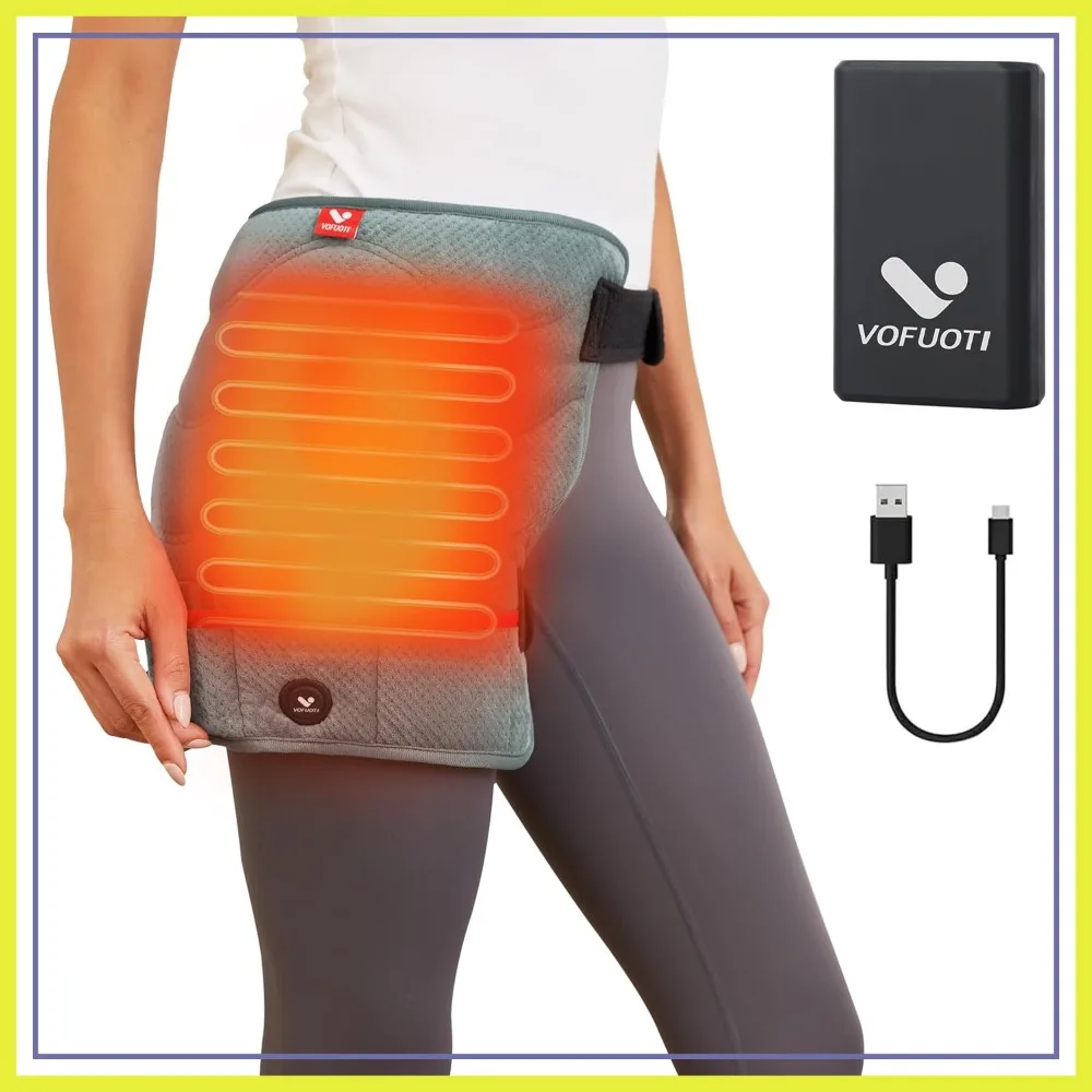 Cordless Heated Hip Brace with 10000mAh Battery, 3 Heat Settings, Portable Heat Pad for Hip, Leg & Thigh Pain Relief
Cordless Heated Hip Brace with 10000mAh Battery, 3 Heat Settings, Portable Heat Pad for Hip, Leg & Thigh Pain Relief