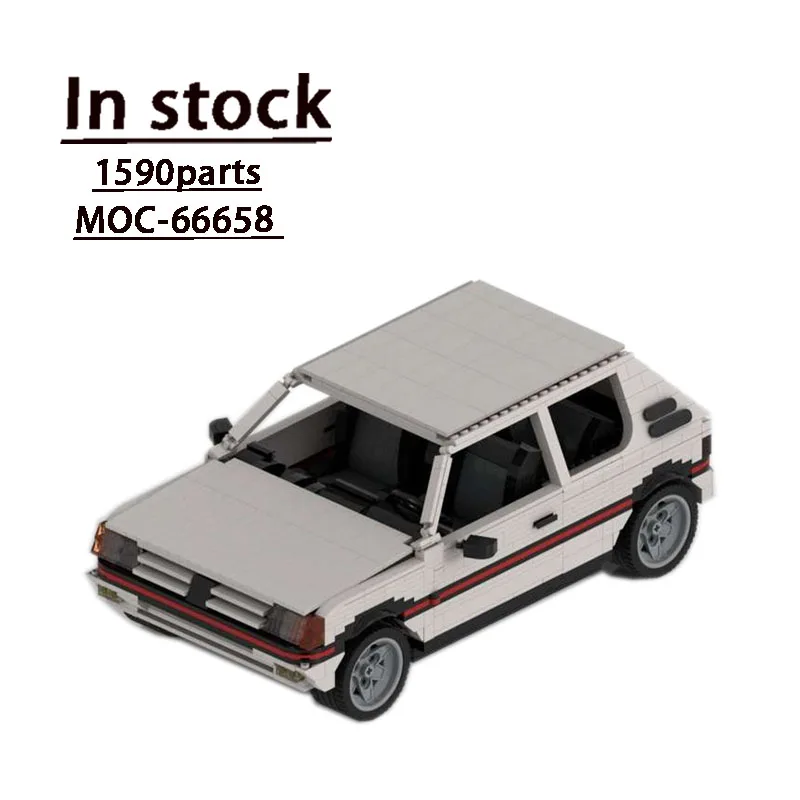 MOC-66658 Peugeot 205 GTI Car Building Block Stitching Assembly Building Block 1590 Building Block Parts Kids Birthday Toy Gift
MOC-66658 Peugeot 205 GTI Car Building Block Stitching Assembly Building Block 1590 Building Block Parts Kids Birthday Toy Gift