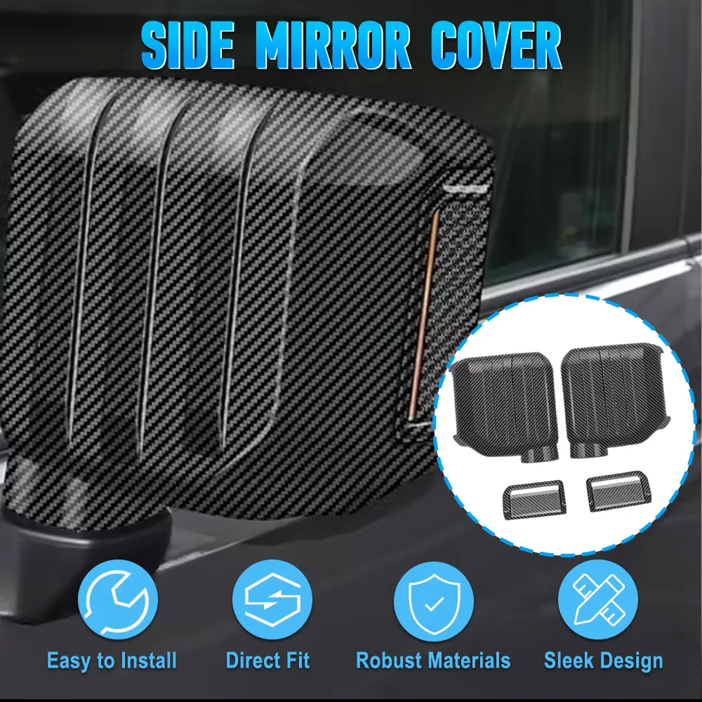 Car Exterior Rearview Mirror Caps Decoration Cover Trim Carbon Fiber Black For Toyota Land Cruiser Prado LC250 2024-2025
Car Exterior Rearview Mirror Caps Decoration Cover Trim Carbon Fiber Black For Toyota Land Cruiser Prado LC250 2024-2025