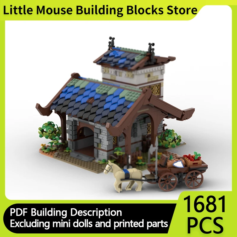 Medieval Castle Model MOC Building Bricks Farm Barn Building Modular Technology Gifts Holiday Assemble Children Toys Suit
Medieval Castle Model MOC Building Bricks Farm Barn Building Modular Technology Gifts Holiday Assemble Children Toys Suit