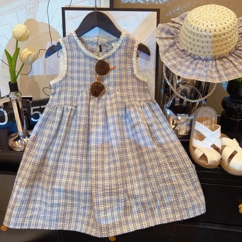 TOY-Girls' Summer Plaid Dress2025New Stylish Fashionable Children's Vest Princess Dress Baby Gown Summer
TOY-Girls' Summer Plaid Dress2025New Stylish Fashionable Children's Vest Princess Dress Baby Gown Summer