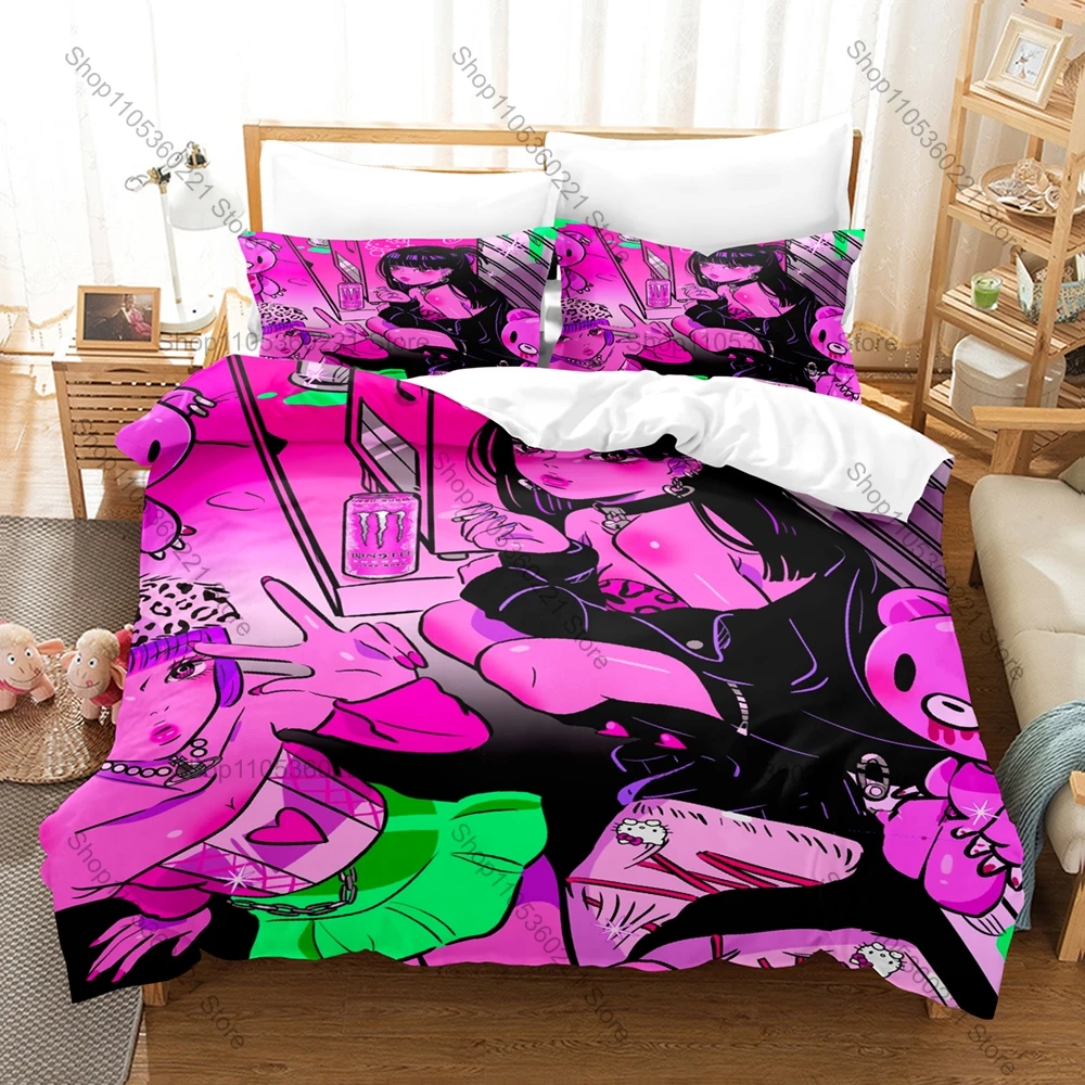 Classic Anime Perfect Blue Duvet Cover + 2 Pillowcases, Art Pattern Soft Bedding Set for Anime Lovers Daily Use
Classic Anime Perfect Blue Duvet Cover + 2 Pillowcases, Art Pattern Soft Bedding Set for Anime Lovers Daily Use