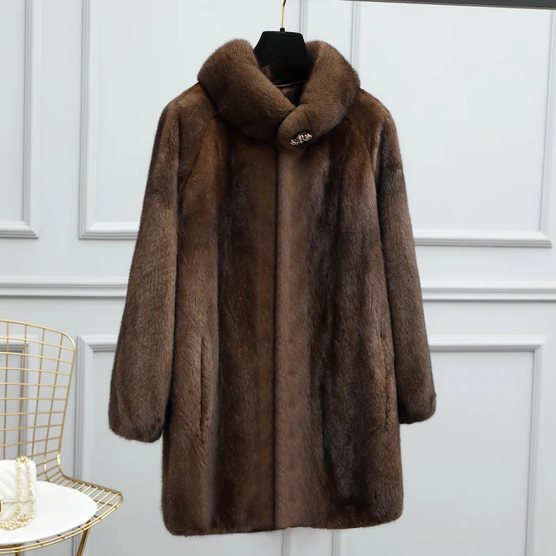Mink fur coat long real fur coat 2023 women's clothing outerwear jacket coats winter new mother's jacket
Mink fur coat long real fur coat 2023 women's clothing outerwear jacket coats winter new mother's jacket
