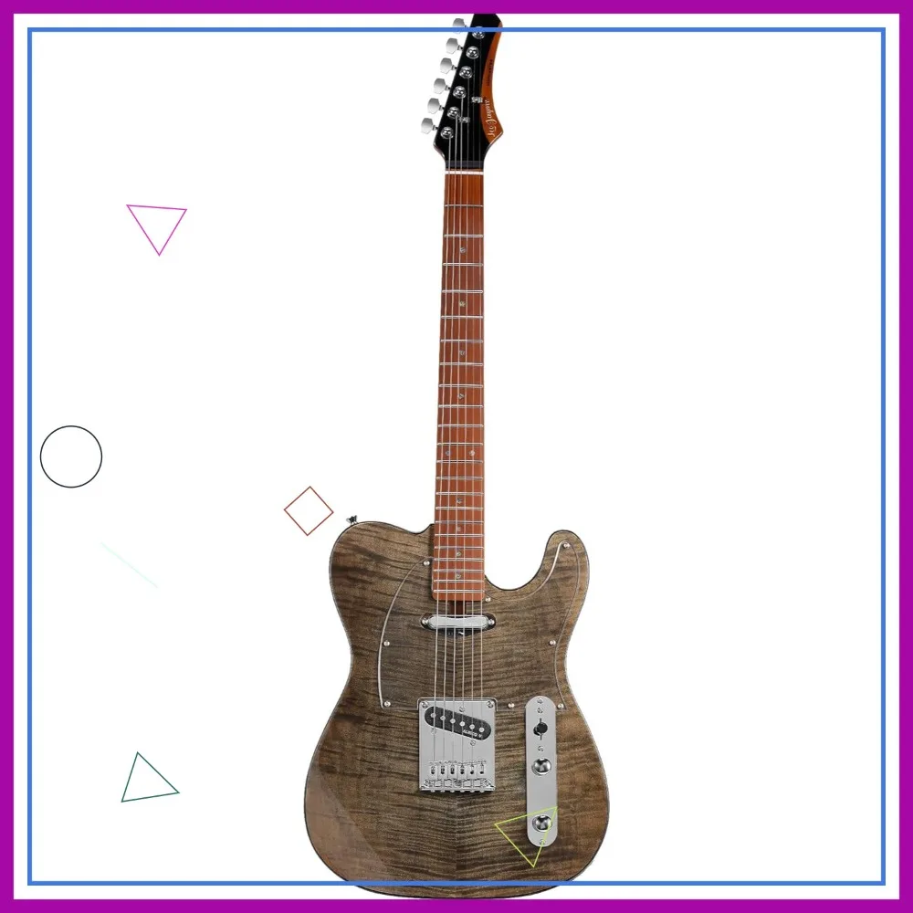 TL Electric Guitar - Flame Maple Top, Mahogany Body, Maple Neck - Alnico V Pickups - Black Flame
TL Electric Guitar - Flame Maple Top, Mahogany Body, Maple Neck - Alnico V Pickups - Black Flame