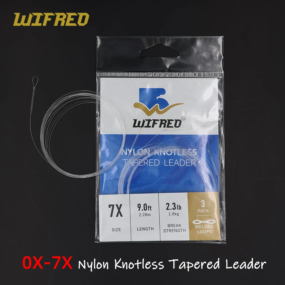 Wifreo 3 шт./пакет 9 футов для ловли нахлыстом без узлов, коническая леска-лидер 0X-7X, устойчивая прозрачная нейлоновая монофильная леска со сварными петлями
Wifreo 3 шт./пакет 9 футов для ловли нахлыстом без узлов, коническая леска-лидер 0X-7X, устойчивая прозрачная нейлоновая монофильная леска со сварными петлями