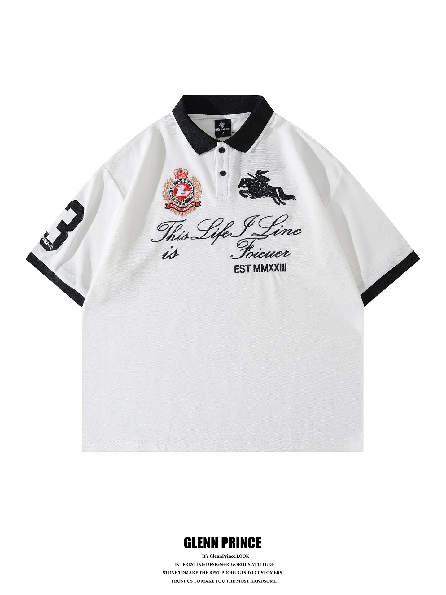 GPstudio American Retro Embroidered Patch Short Sleeve Shirt Men's Street Style Youthful Summer Breathable Cotton Blend
GPstudio American Retro Embroidered Patch Short Sleeve Shirt Men's Street Style Youthful Summer Breathable Cotton Blend