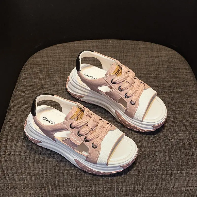 Women's Summer New Style Hollow out Thick Heel Sandals Casual Flat Bottom Leather Slippers Chinese Manufacturer M2338
Women's Summer New Style Hollow out Thick Heel Sandals Casual Flat Bottom Leather Slippers Chinese Manufacturer M2338