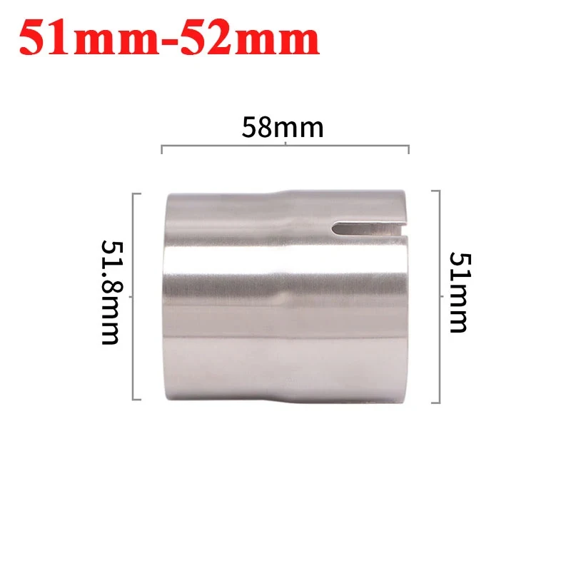 Stainless Steel Motorcycle Exhaust Reducer 51-62mm Adapter Link Pipe for Racing Muffler Performance
Stainless Steel Motorcycle Exhaust Reducer 51-62mm Adapter Link Pipe for Racing Muffler Performance