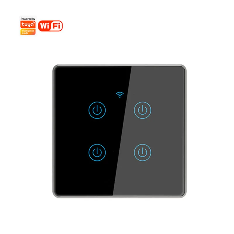 Smart EU Standard 4Gang Switch Tuya Zigbee Touch Wall Switch Neutral Wire Wireless Control Light Switch Support Alexa Google
Smart EU Standard 4Gang Switch Tuya Zigbee Touch Wall Switch Neutral Wire Wireless Control Light Switch Support Alexa Google
