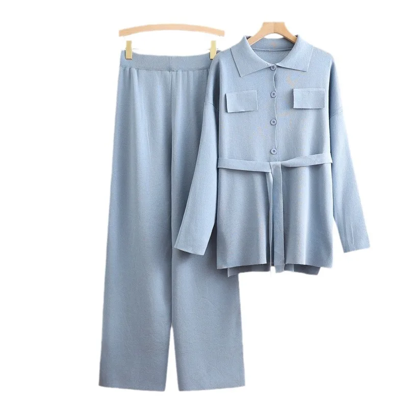 Elegant Women 2 Pieces Sets2025 Autumn Pant Sets Fashion Lapel Neck Long Sleeve Shirt Trousers Solid OL Work Tracksuit
Elegant Women 2 Pieces Sets2025 Autumn Pant Sets Fashion Lapel Neck Long Sleeve Shirt Trousers Solid OL Work Tracksuit