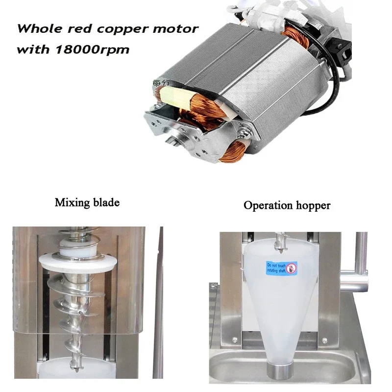 110V 740W Swirl Freeze Fruit Yogurt Ice Cream Mixer Blender Real Ice Cream Maker Fruit Ice Cream Blender Mixer Machine Auto Wash
110V 740W Swirl Freeze Fruit Yogurt Ice Cream Mixer Blender Real Ice Cream Maker Fruit Ice Cream Blender Mixer Machine Auto Wash