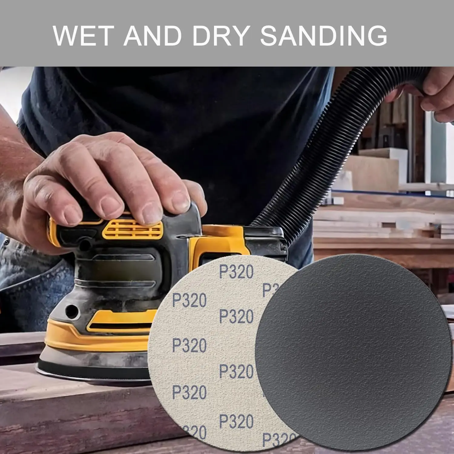 50pcs Water/Dry Sanding Paper 6inch 150mm Hook & Loop Sanding Disc 320 400 600 800 1000 Grit Sand Paper Abrasive Tools
50pcs Water/Dry Sanding Paper 6inch 150mm Hook & Loop Sanding Disc 320 400 600 800 1000 Grit Sand Paper Abrasive Tools