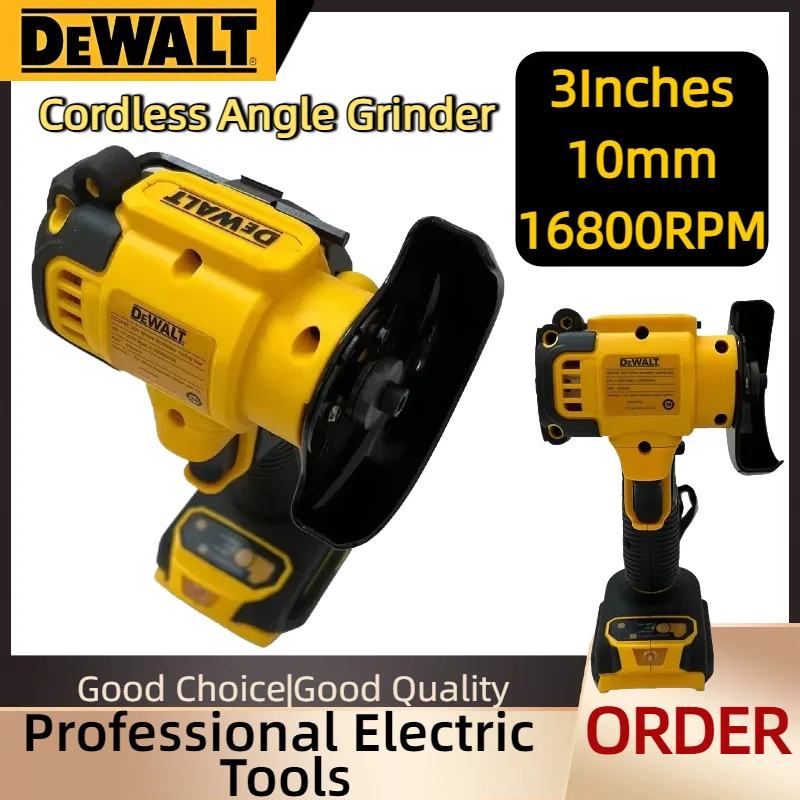 DEWALT Cordless Angle Grinder 3 Inch Mini Polishing Grinding Machine Electric Cutting Tool For 18V 20V Li-ion Battery
DEWALT Cordless Angle Grinder 3 Inch Mini Polishing Grinding Machine Electric Cutting Tool For 18V 20V Li-ion Battery